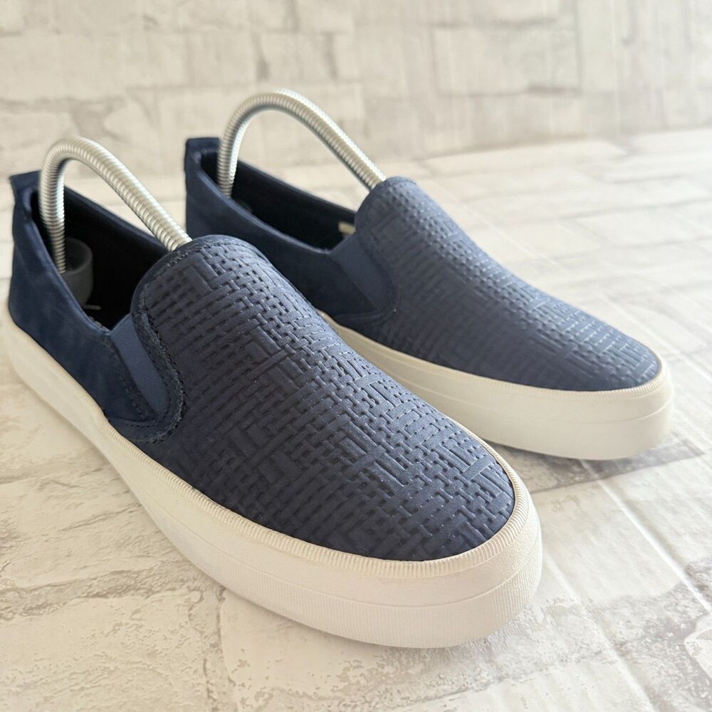 Sperry Womens Top Sider Memory Foam Blue Suede Sleep On Sneakers Shoes Sz 9